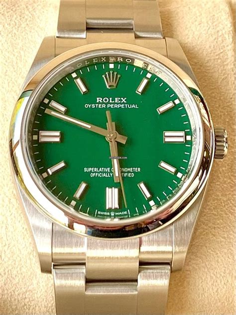 green perpetual rolex|rolex oyster perpetual green face.